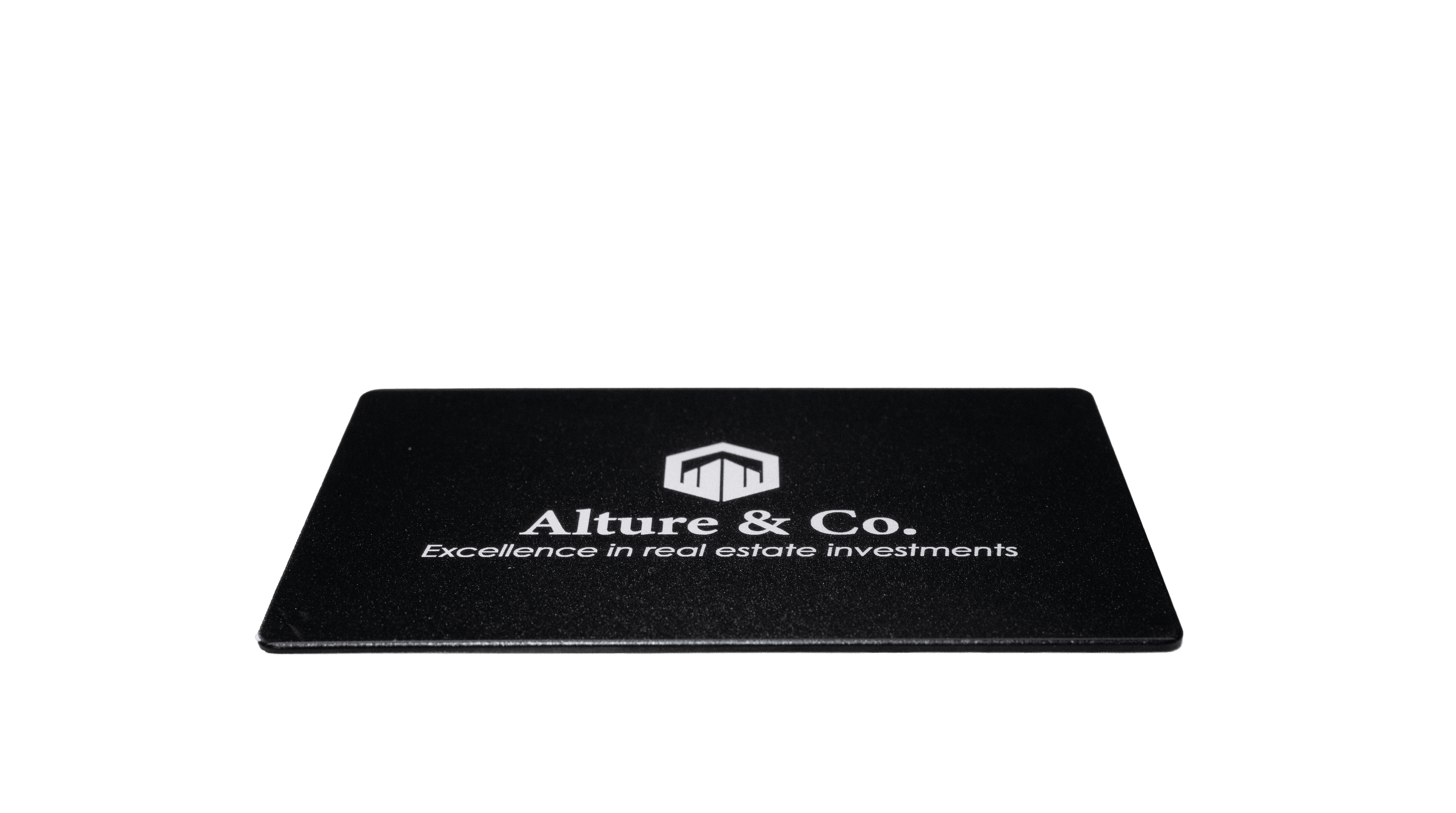 STONE BLACK Metal Card