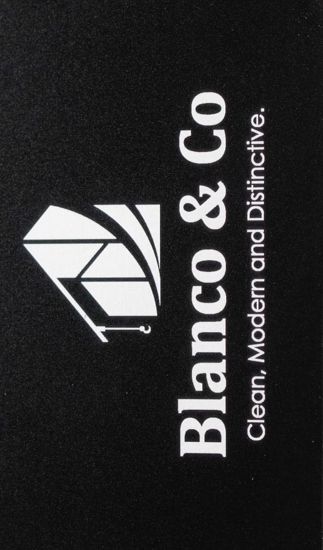 Stone Black business card